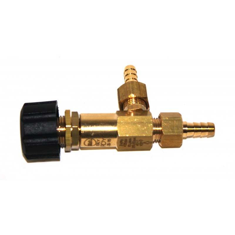 Karcher: Metering Needle Valve 1/4 Hose - 9.802-188.0 Panel Mountable Brass